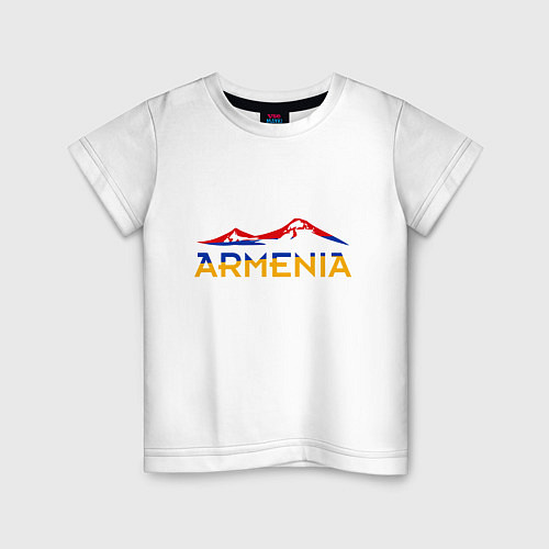 Детская футболка Армения / Белый – фото 1