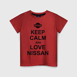 Детская футболка Keep Calm & Love Nissan