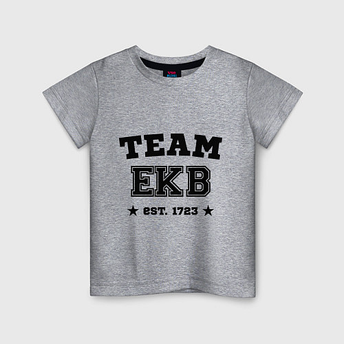 Детская футболка Team EKB est. 1723 / Меланж – фото 1