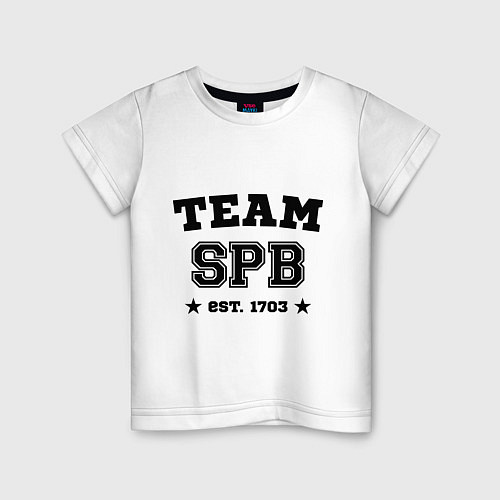 Детская футболка Team SPB est. 1703 / Белый – фото 1