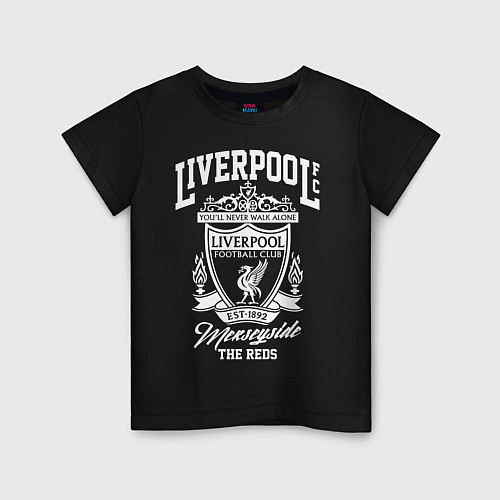 Детская футболка Liverpool: Est 1892 / Черный – фото 1
