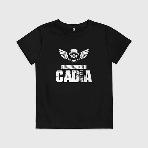 Детская футболка Remember Cadia - Warhammer / Черный – фото 1