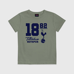 Футболка хлопковая детская FC Tottenham 1882, цвет: авокадо
