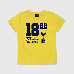 Футболка хлопковая детская FC Tottenham 1882, цвет: желтый