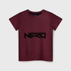 Футболка хлопковая детская Nero, цвет: меланж-бордовый