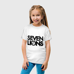 Футболка хлопковая детская 7 Lions цвета белый — фото 2