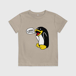 Детская футболка Пингвин: Linux