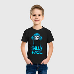 Футболка хлопковая детская Sally Face, цвет: черный — фото 2
