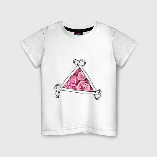 Детская футболка Розы / Белый – фото 1