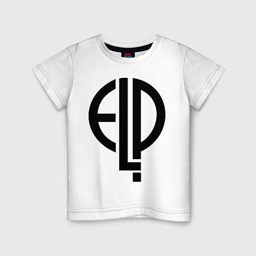 Детская футболка E.L.P / Белый – фото 1