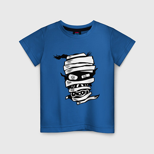 Детская футболка Мумия / Синий – фото 1