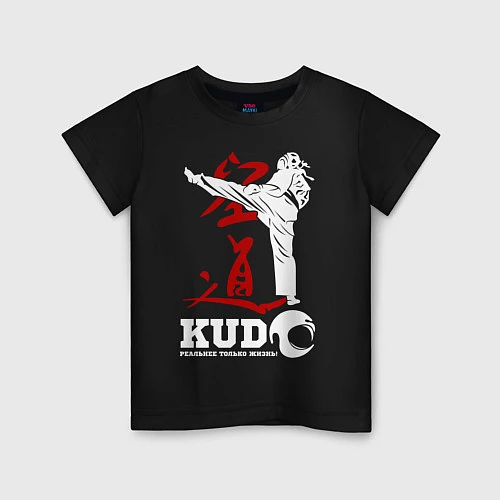 Детская футболка Kudo / Черный – фото 1