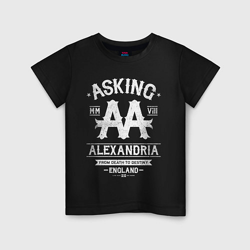 Детская футболка Asking Alexandria: England / Черный – фото 1