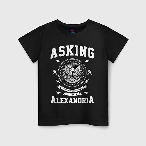 Детская футболка Asking Alexandria: USA / Черный – фото 1