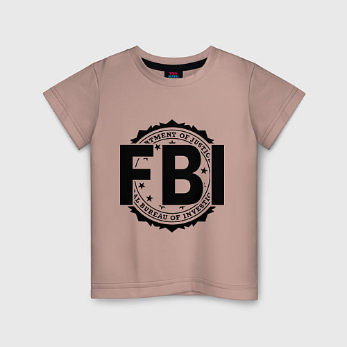 Детская футболка FBI Agency / Пыльно-розовый – фото 1