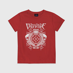 Футболка хлопковая детская Bullet For My Valentine, цвет: красный