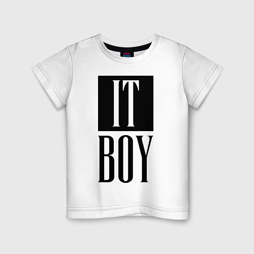 Детская футболка It Boy / Белый – фото 1