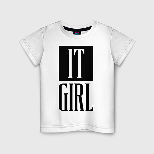 Детская футболка It Girl / Белый – фото 1