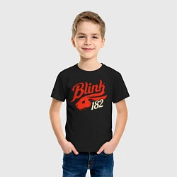 Футболка хлопковая детская Blink-182, цвет: черный — фото 2