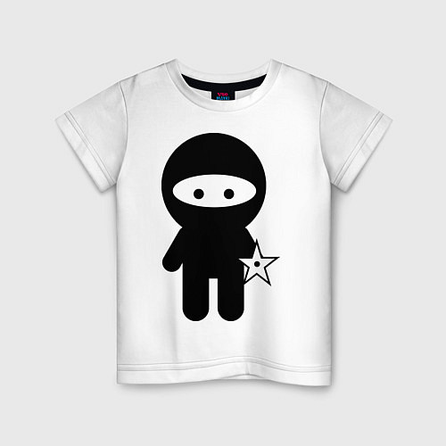 Детская футболка Ninja boy / Белый – фото 1