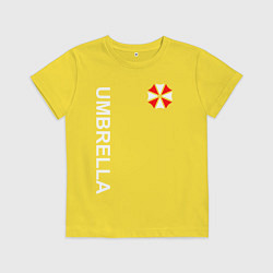 Футболка хлопковая детская UMBRELLA CORP, цвет: желтый