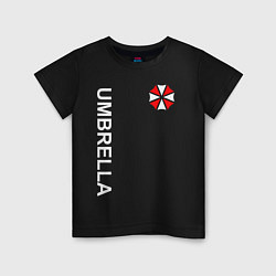 Футболка хлопковая детская UMBRELLA CORP, цвет: черный