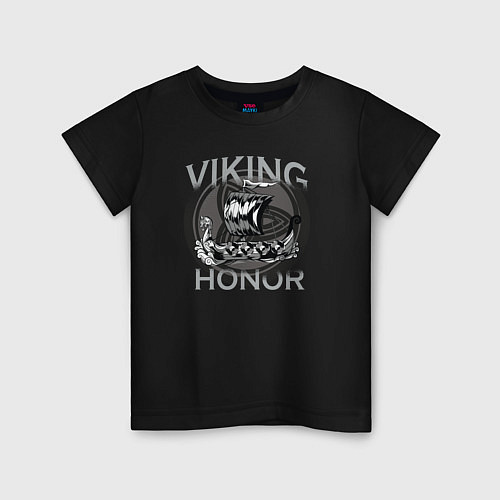 Детская футболка Viking Honor / Черный – фото 1