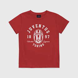 Футболка хлопковая детская Juventus 1897: Torino, цвет: красный