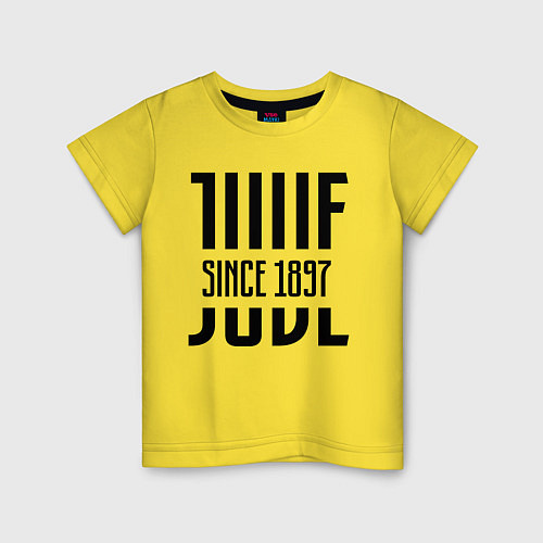 Детская футболка Juve Since 1897 / Желтый – фото 1