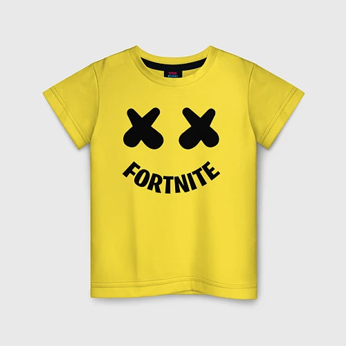 Детская футболка FORTNITE x MARSHMELLO / Желтый – фото 1