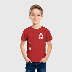 Футболка хлопковая детская Apex Legends Gamer, цвет: красный — фото 2
