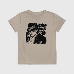 Футболка хлопковая детская JoJo, цвет: миндальный
