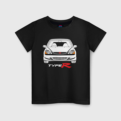 Детская футболка Honda Civic: Type R / Черный – фото 1