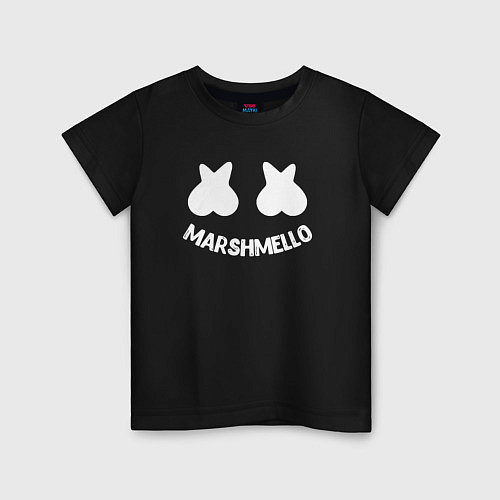 Детская футболка Marshmello / Черный – фото 1