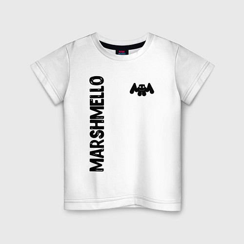 Детская футболка Marshmello Style / Белый – фото 1