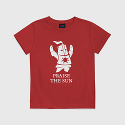 Футболка хлопковая детская Praise the Sun, цвет: красный