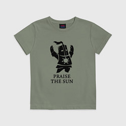 Футболка хлопковая детская Praise the Sun, цвет: авокадо