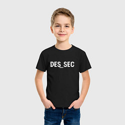Футболка хлопковая детская DED_SEC, цвет: черный — фото 2