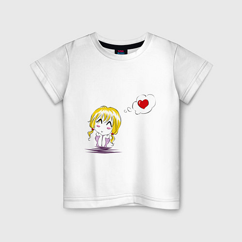 Детская футболка Я - мечтаю / Белый – фото 1