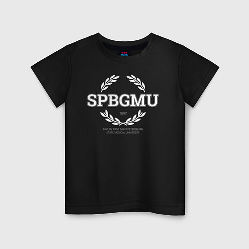 Детская футболка SPBGMU / Черный – фото 1