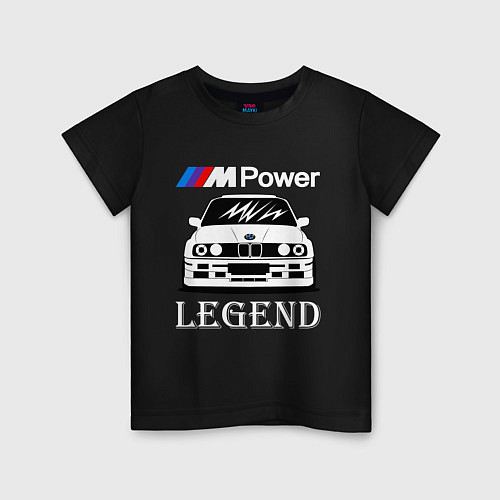 Детская футболка BMW M Power: Legend / Черный – фото 1