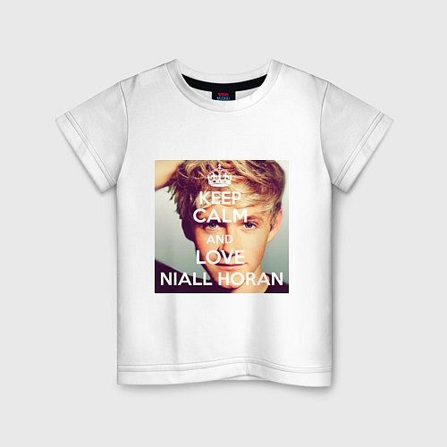 Детская футболка Keep Calm & Love Niall Horan / Белый – фото 1