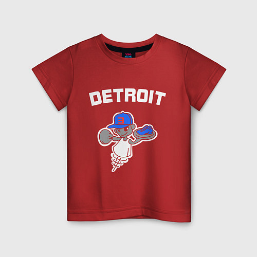 Детская футболка Detroit / Красный – фото 1