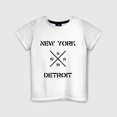 Детская футболка NY Detroit / Белый – фото 1