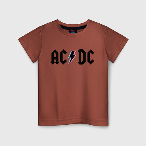 Детская футболка AC/DC / Кирпичный – фото 1