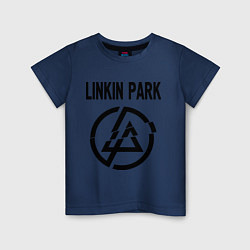 Футболка хлопковая детская Linkin Park, цвет: тёмно-синий
