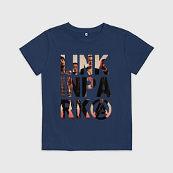 Футболка хлопковая детская Linkin Park, цвет: тёмно-синий