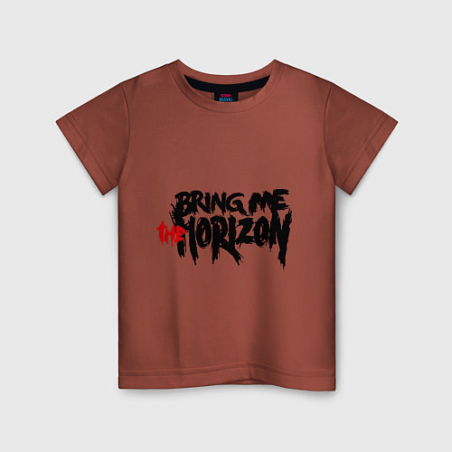 Детская футболка Bring me the horizon / Кирпичный – фото 1