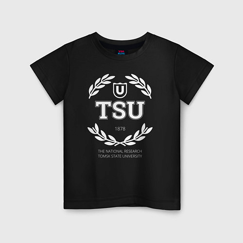 Детская футболка TSU / Черный – фото 1