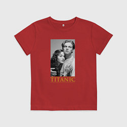 Футболка хлопковая детская Titanic: Jack & Rose, цвет: красный